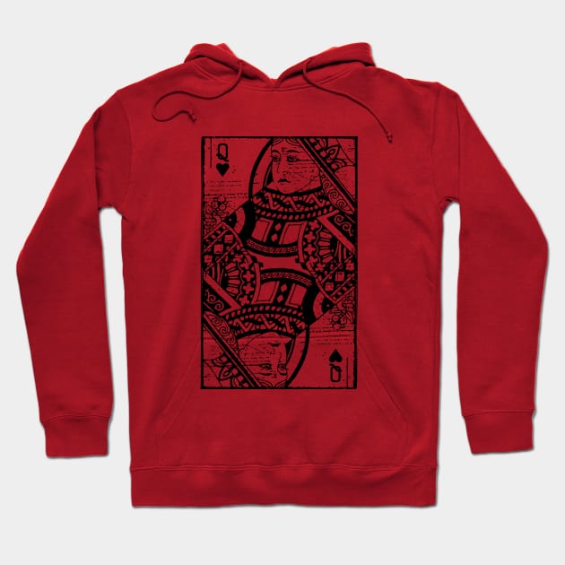 Queen of hearts - double face Hoodie by Rafael Franklin